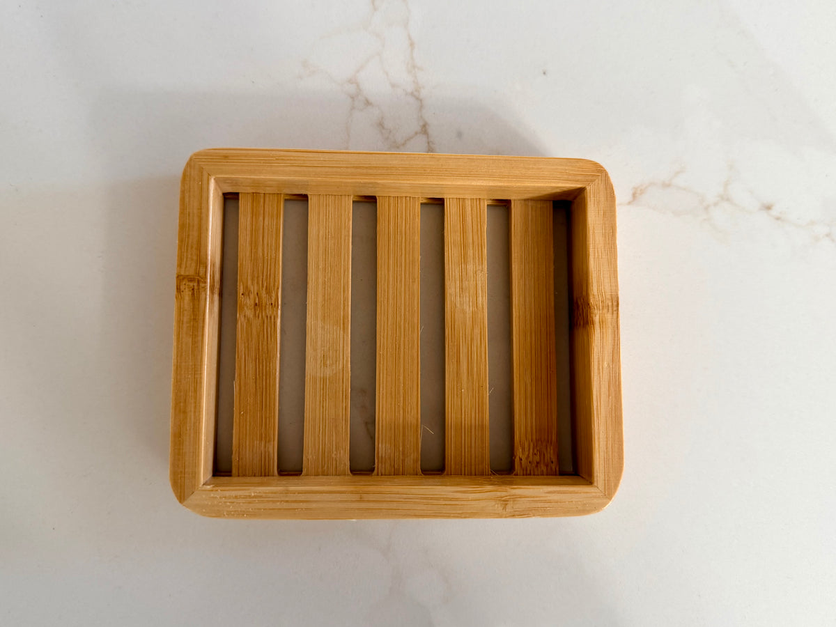Premium Bamboo Soap & Shower Steamer Dish