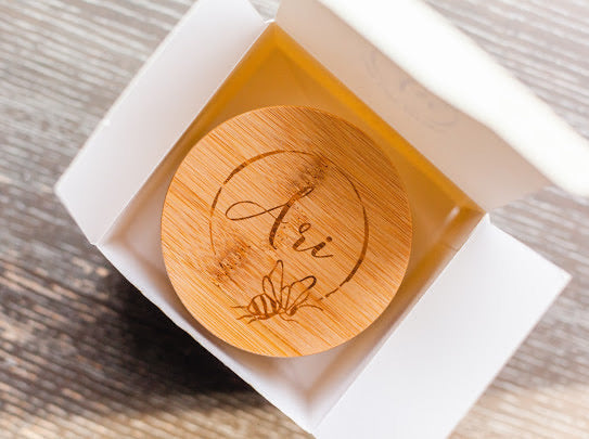 Lavender Mint Beeswax Candle |8 oz
