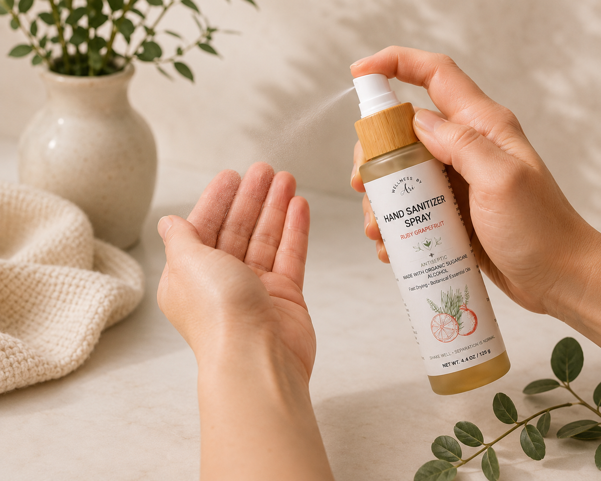 Ruby Grapefruit Natural Hand Sanitizer Spray | 70% Ethyl Alcohol