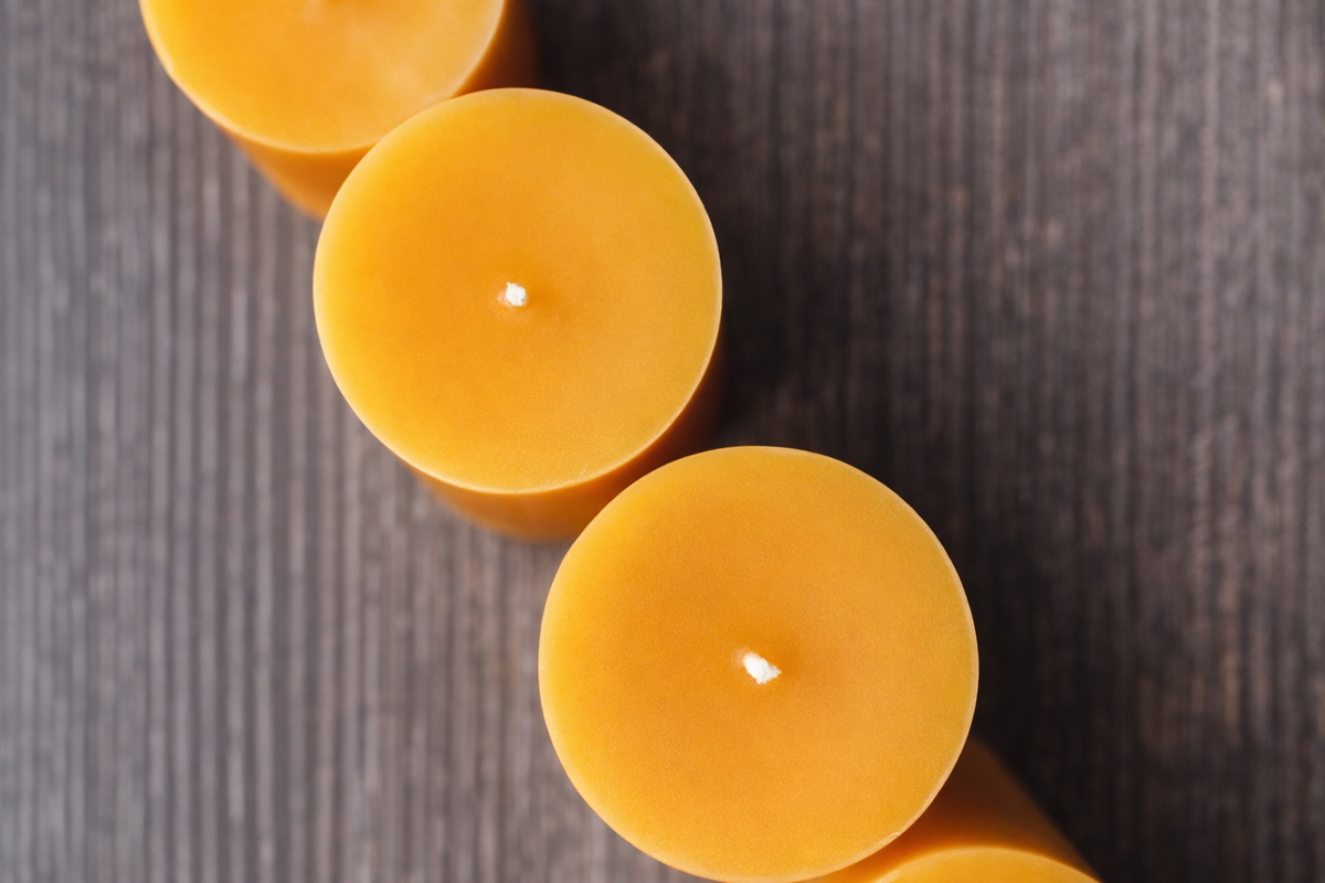 100% Pure Beeswax Pillar Candles