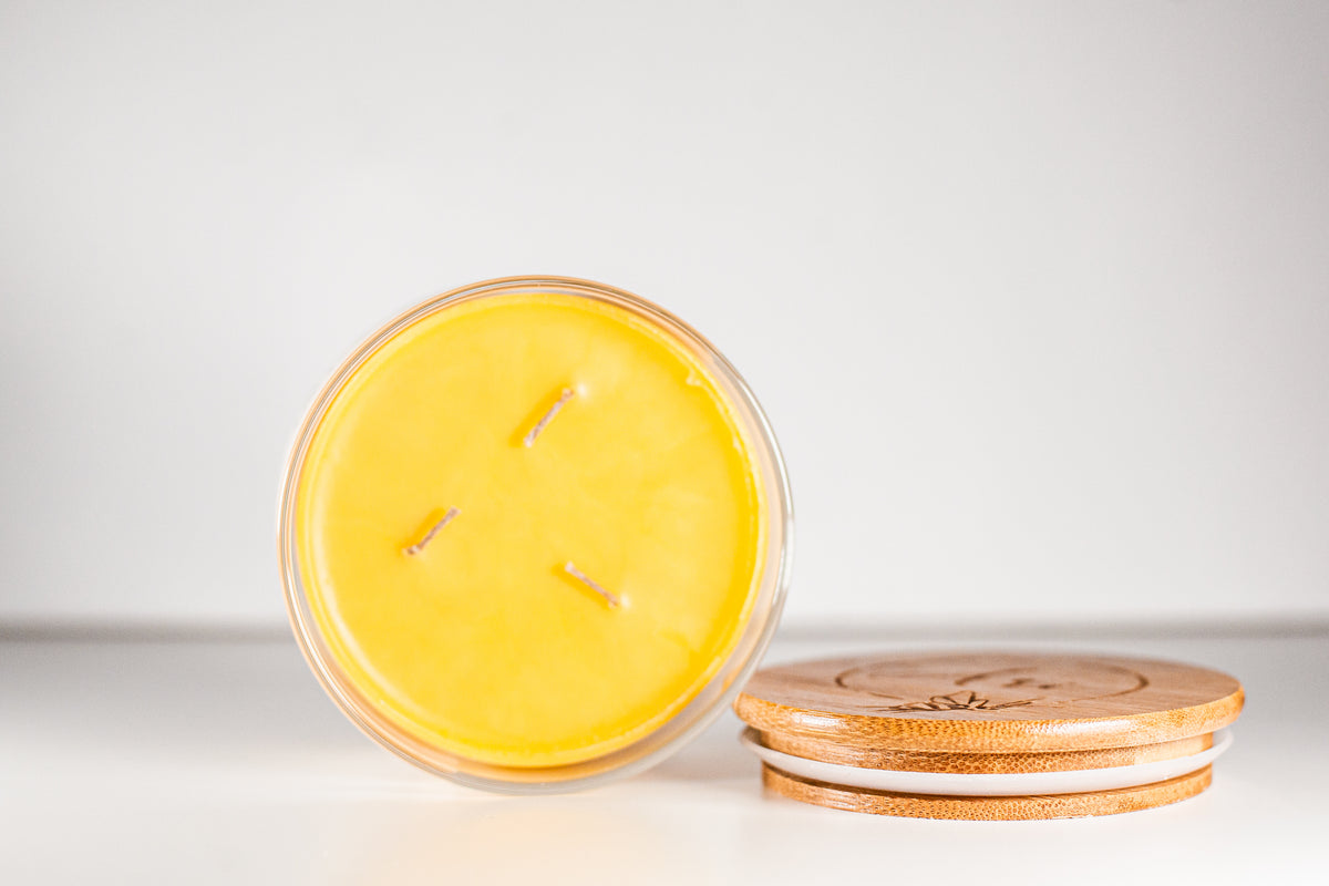 Citrus + Mint Beeswax Candle |8 oz