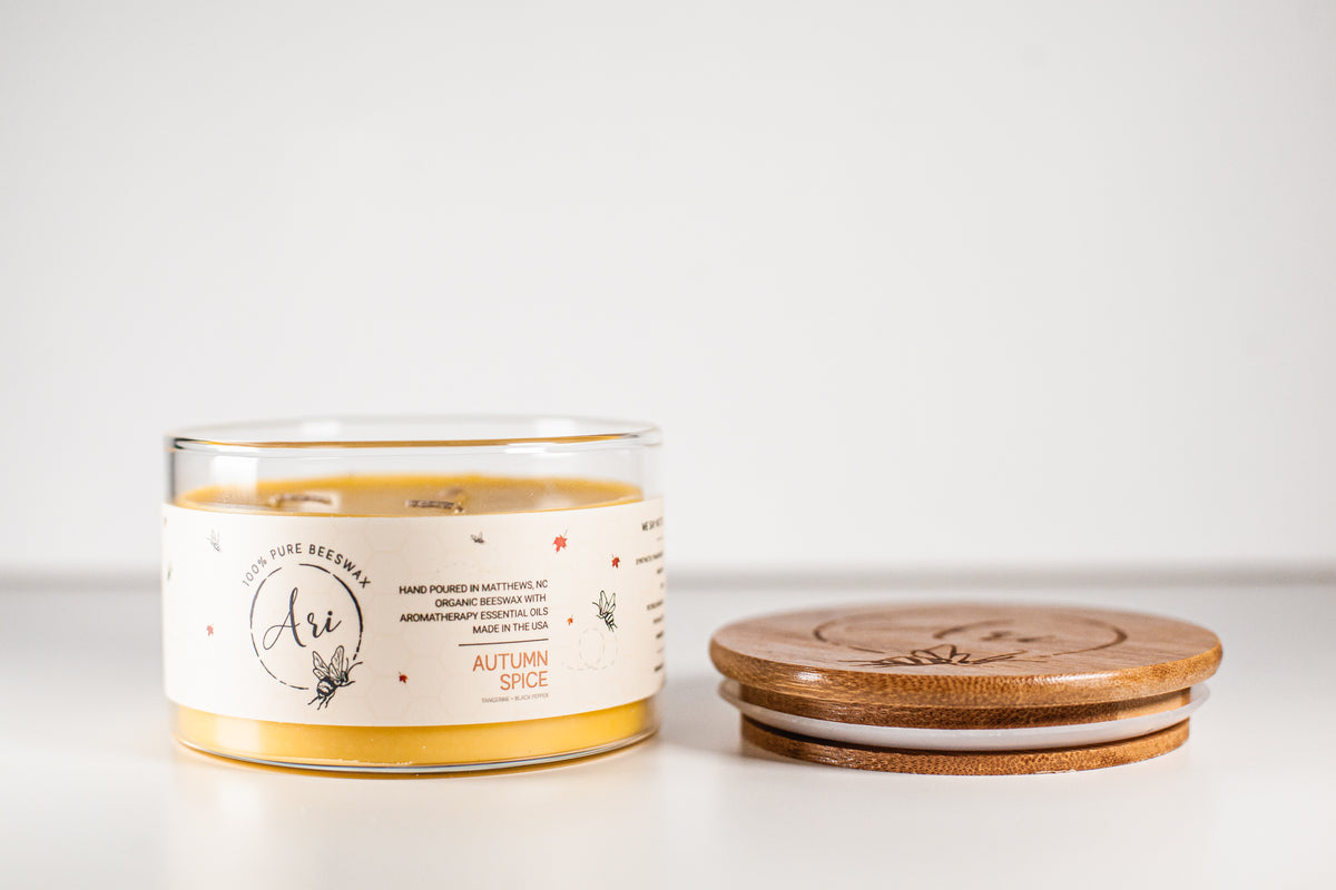Autumn Spice Beeswax Candle |8 oz