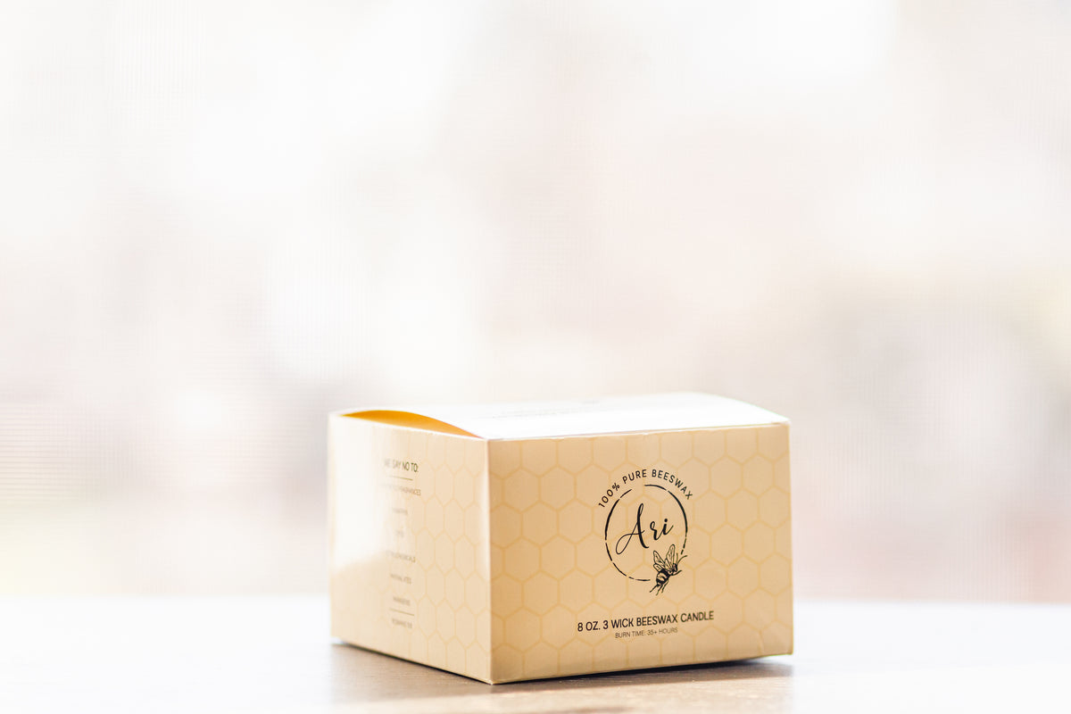 Orange man Beeswax Candle |8 oz
