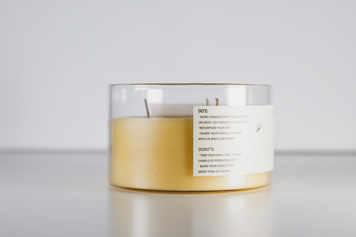 Lavender Rose Beeswax Candle |8 oz
