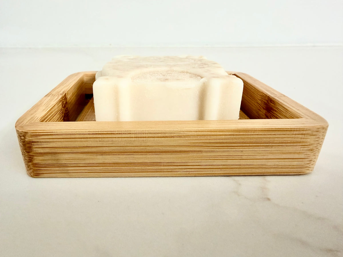 Premium Bamboo Soap & Shower Steamer Dish