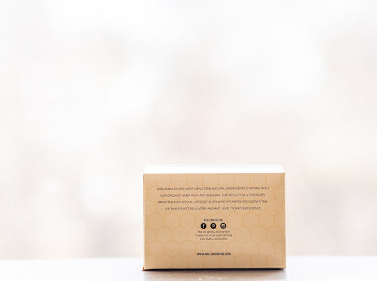 Lavender Mint Beeswax Candle |8 oz