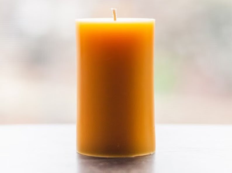 100% Pure Beeswax Pillar Candles