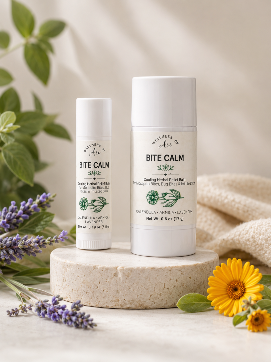 Bite Calm | Cooling Botanical Relief Balm for Bug Bites & Itchy Skin