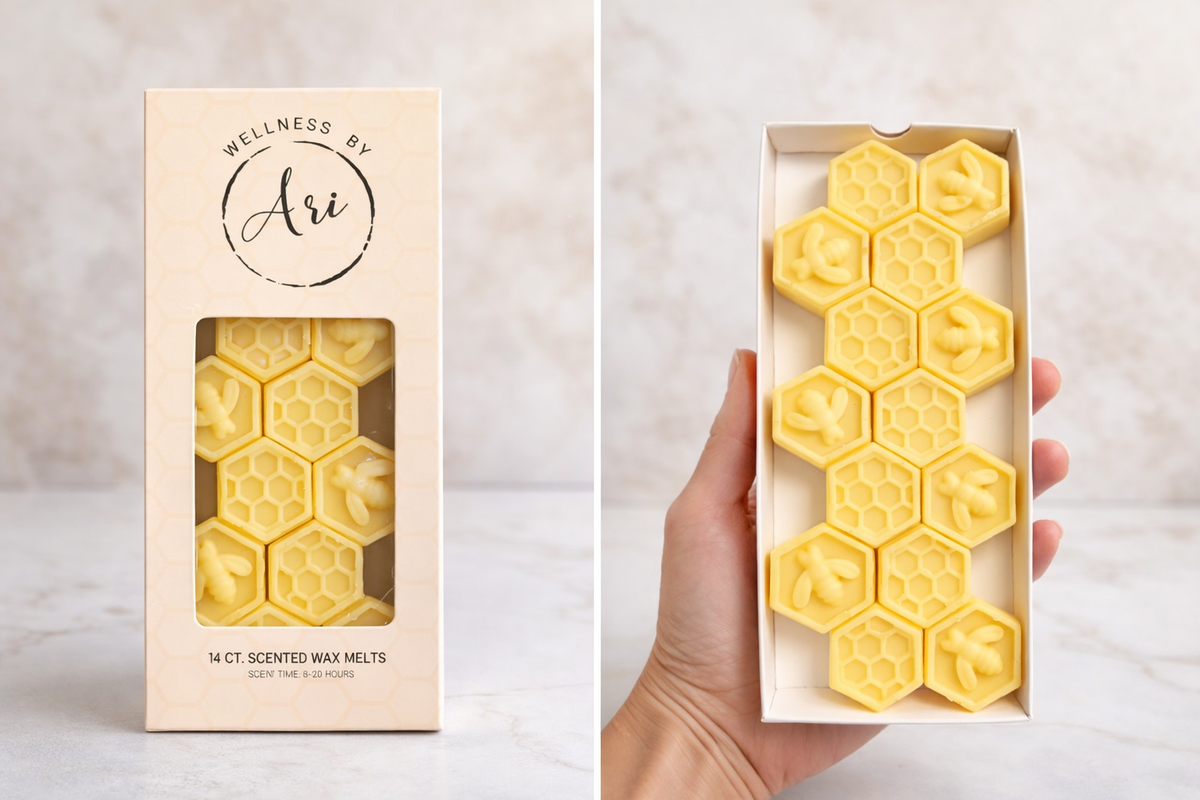 Beeswax Wax Melts – 100% Pure Beeswax, Essential Oil Wax Melts, Non Toxic Home Fragrance, Handmade Aromatherapy Wax Melts (14 Count)