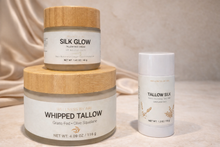 Load image into Gallery viewer, Tallow Silk Skin Repair Stick – Grass-Fed Deep Moisture Balm