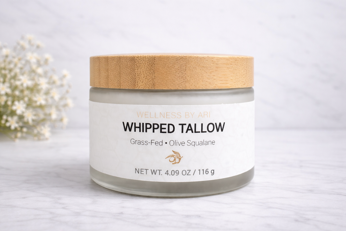 Whipped tallow with Squalane.