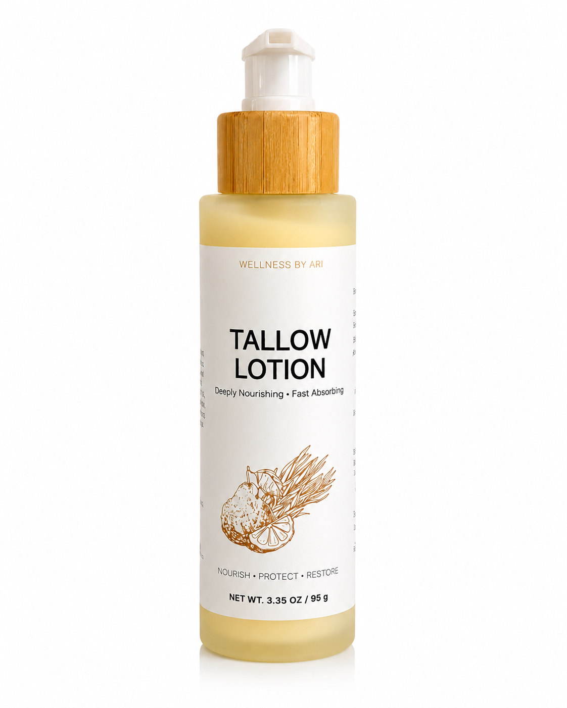 Grass-Fed Tallow Lotion | Deep Hydration for Dry Skin