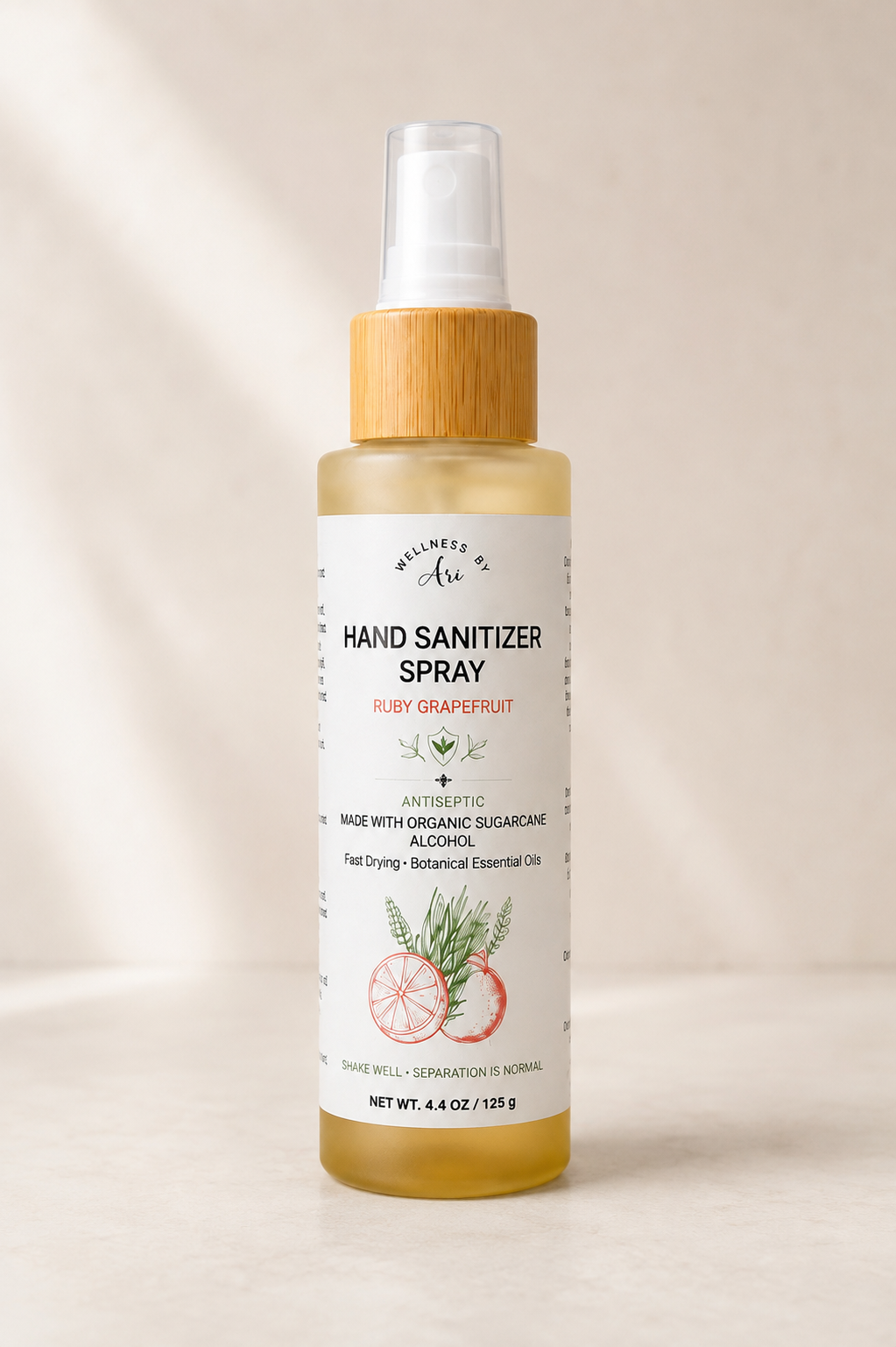 Ruby Grapefruit Natural Hand Sanitizer Spray | 70% Ethyl Alcohol