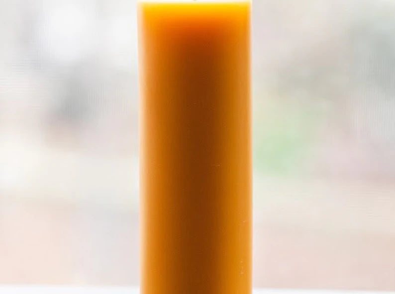100% Pure Beeswax Pillar Candles