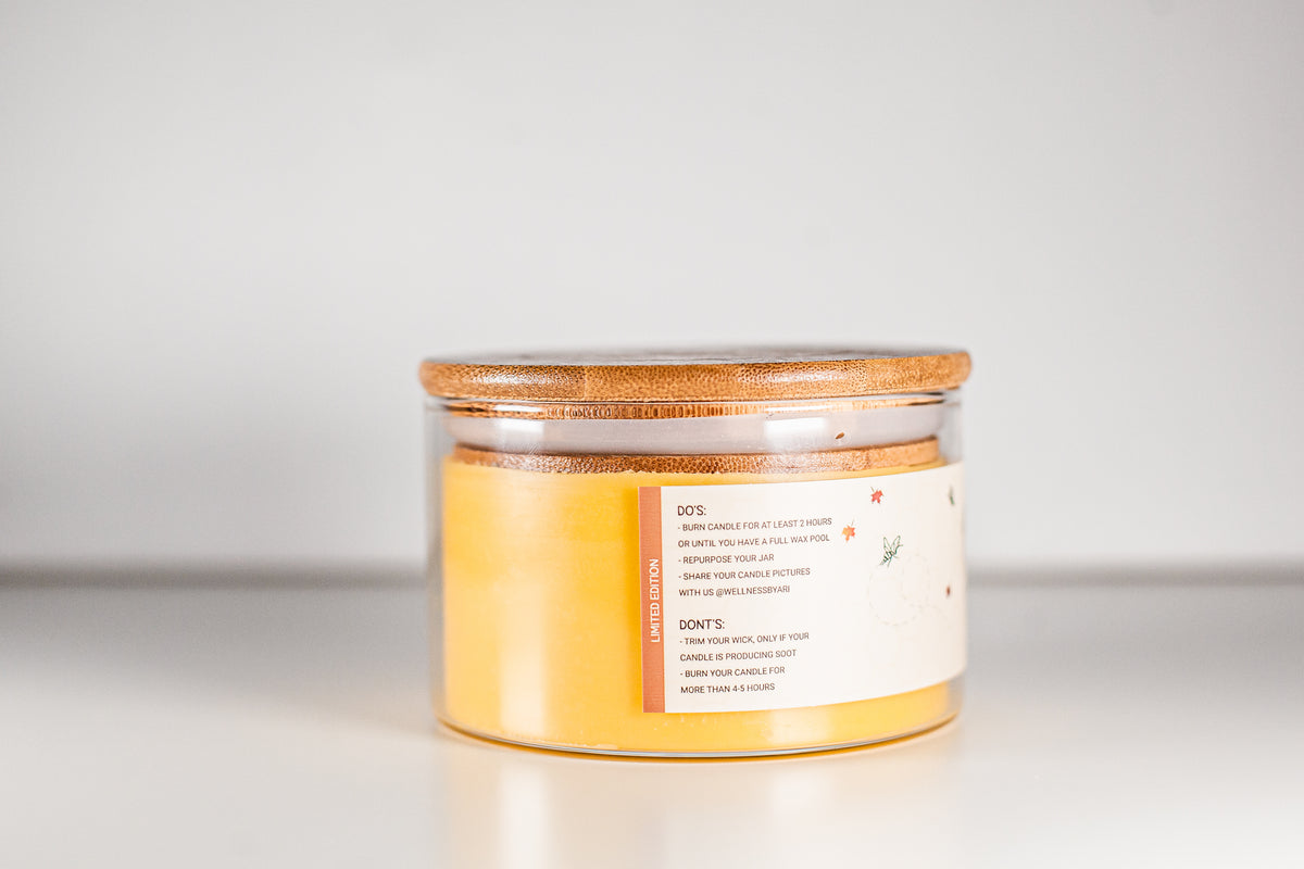Pumpkin Pie Beeswax Candle |8 oz