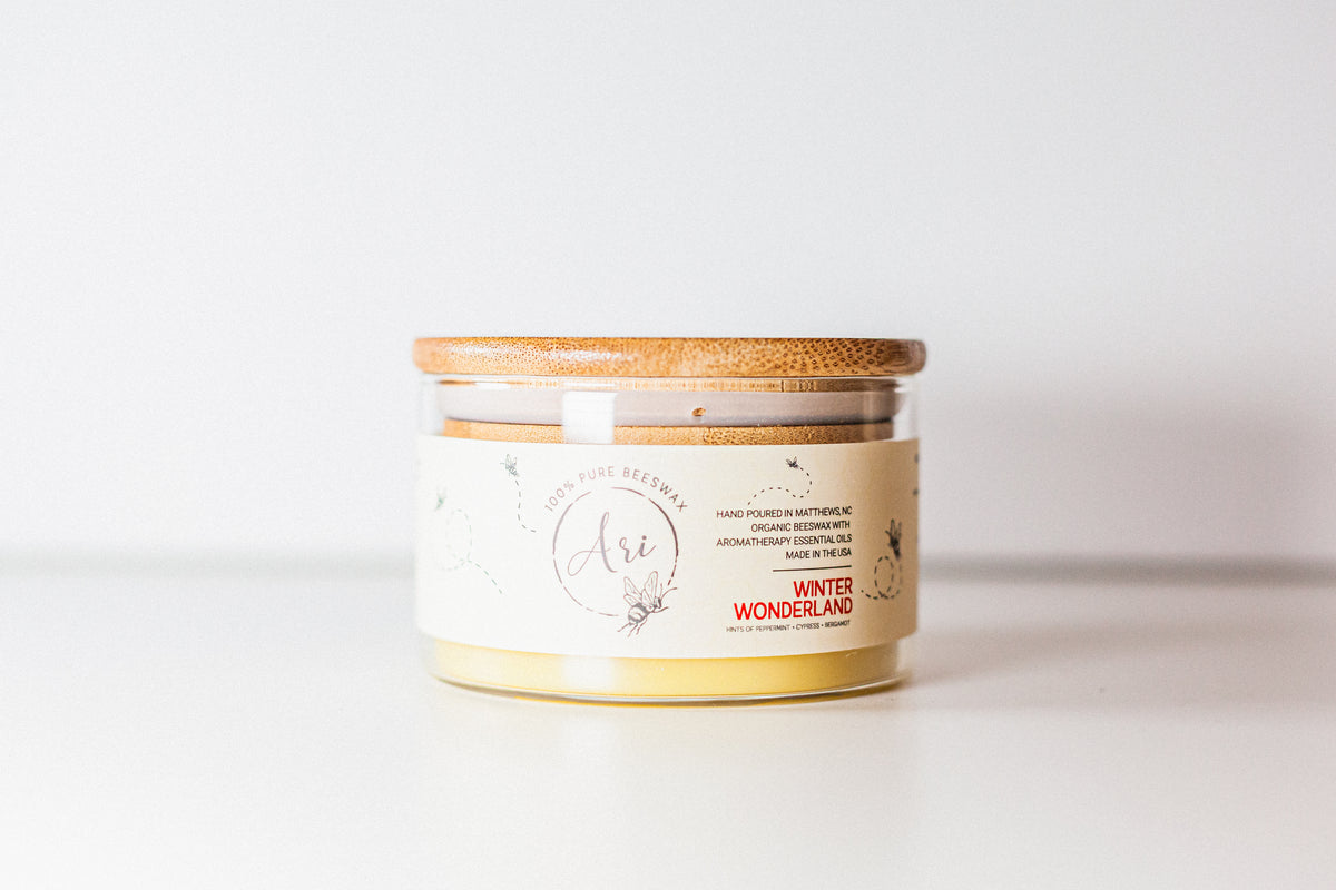 Winter Wonderland Beeswax Candle |8 oz