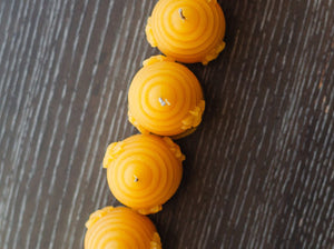 6- Beeswax Candle Hive Votives